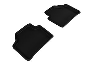 BMW X1 Floor Mats - Rear - 3D MAXpider - Kagu - Black - `13-`15